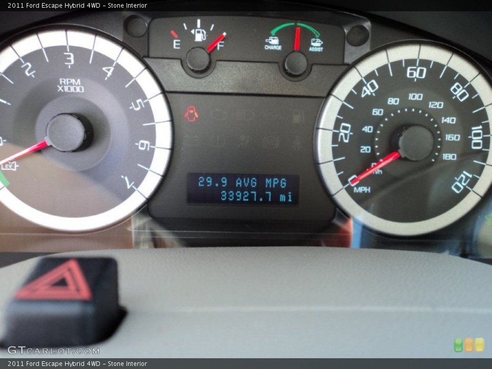 Stone Interior Gauges for the 2011 Ford Escape Hybrid 4WD #76920405