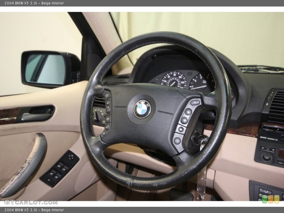 Beige Interior Steering Wheel for the 2004 BMW X5 3.0i #76920692