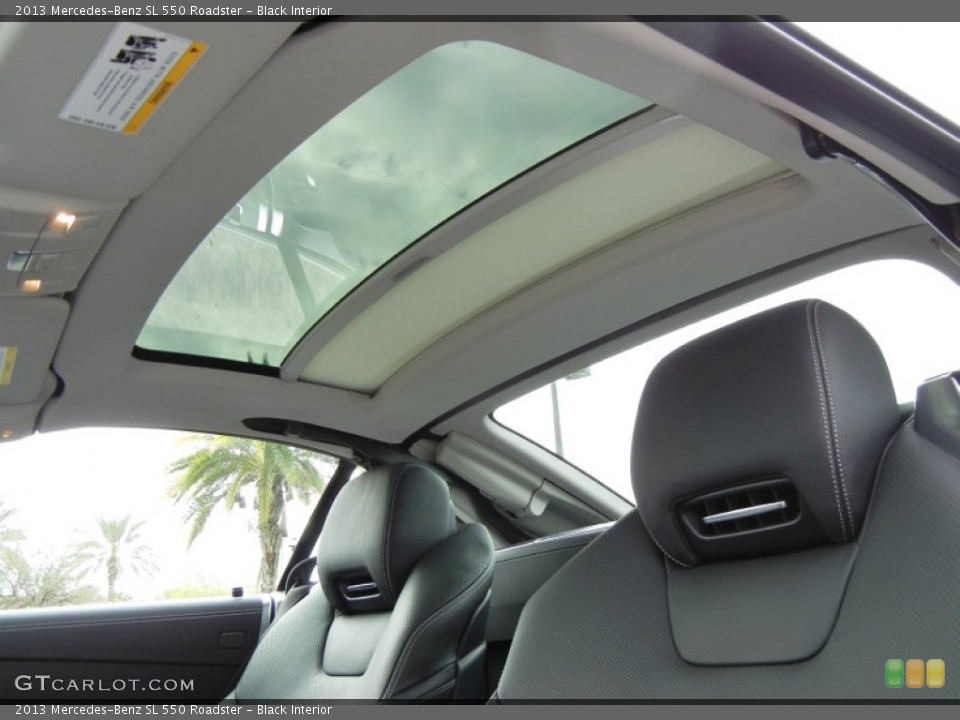 Black Interior Sunroof for the 2013 Mercedes-Benz SL 550 Roadster #76920954