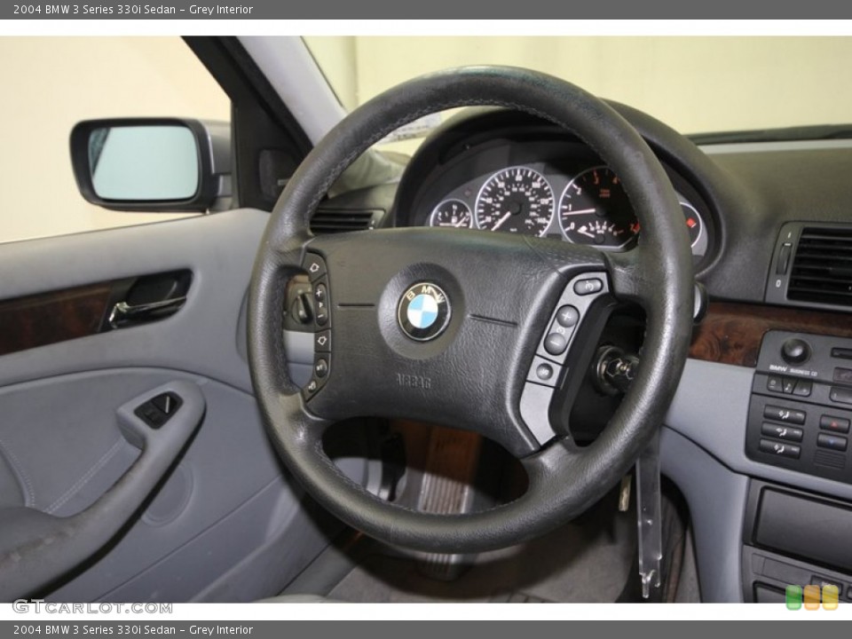 Grey Interior Steering Wheel for the 2004 BMW 3 Series 330i Sedan #76921368