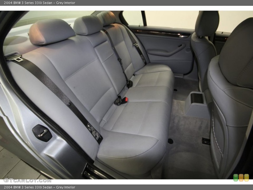 Grey Interior Rear Seat for the 2004 BMW 3 Series 330i Sedan #76921443