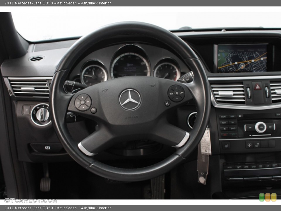 Ash/Black Interior Steering Wheel for the 2011 Mercedes-Benz E 350 4Matic Sedan #76921533