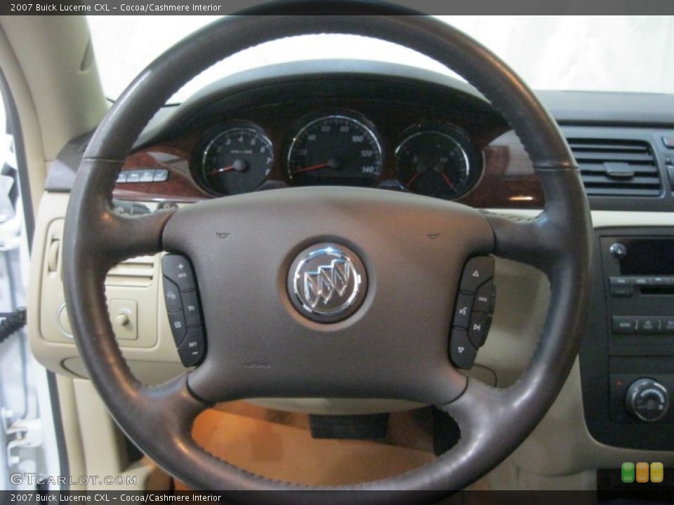 Cocoa/Cashmere Interior Steering Wheel for the 2007 Buick Lucerne CXL #76921597