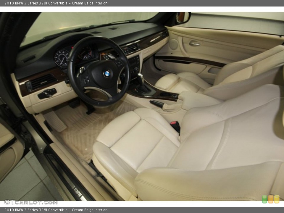 Cream Beige Interior Photo for the 2010 BMW 3 Series 328i Convertible #76922997