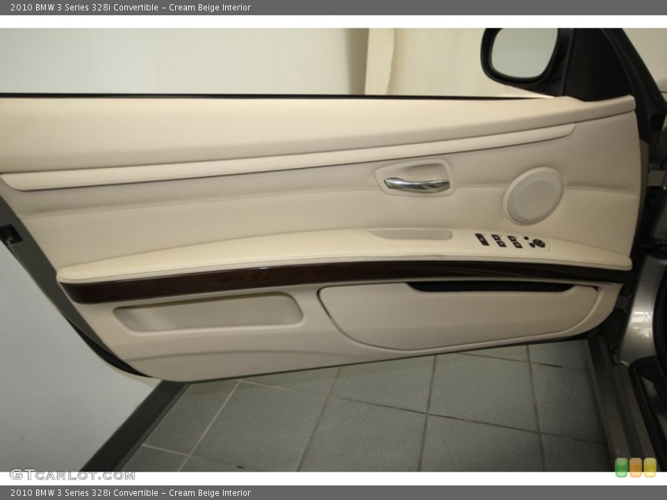 Cream Beige Interior Door Panel for the 2010 BMW 3 Series 328i Convertible #76923024
