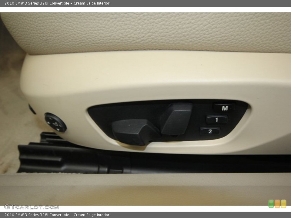Cream Beige Interior Controls for the 2010 BMW 3 Series 328i Convertible #76923048