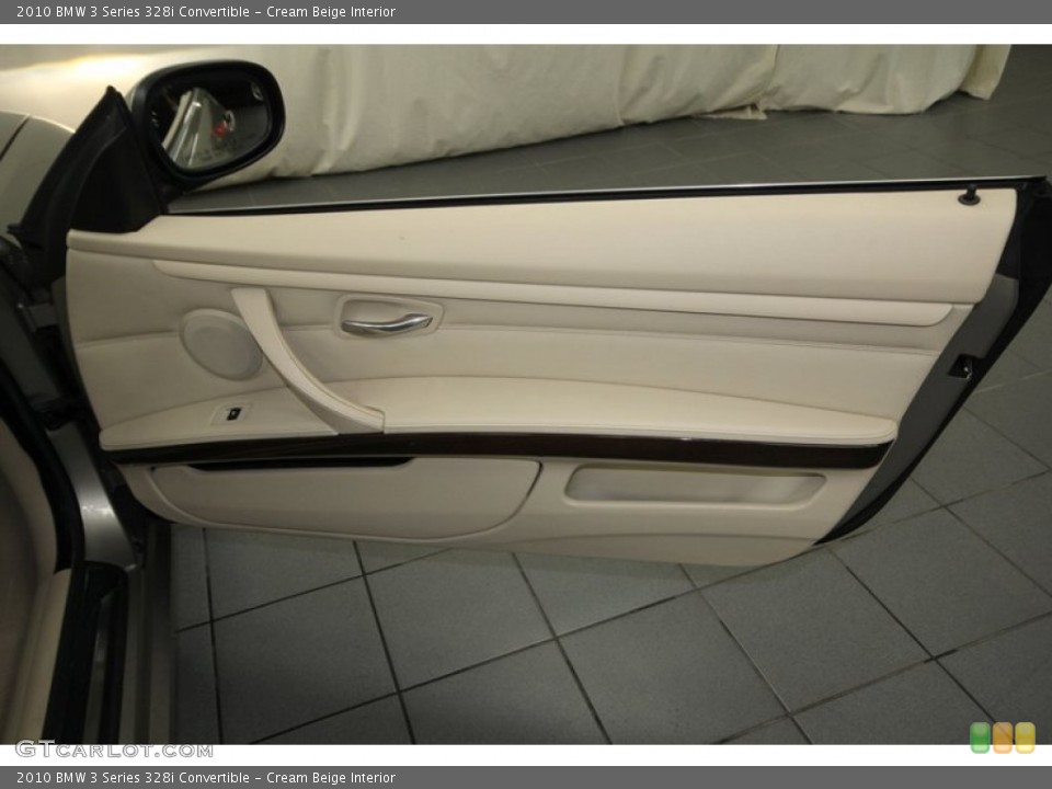 Cream Beige Interior Door Panel for the 2010 BMW 3 Series 328i Convertible #76923225
