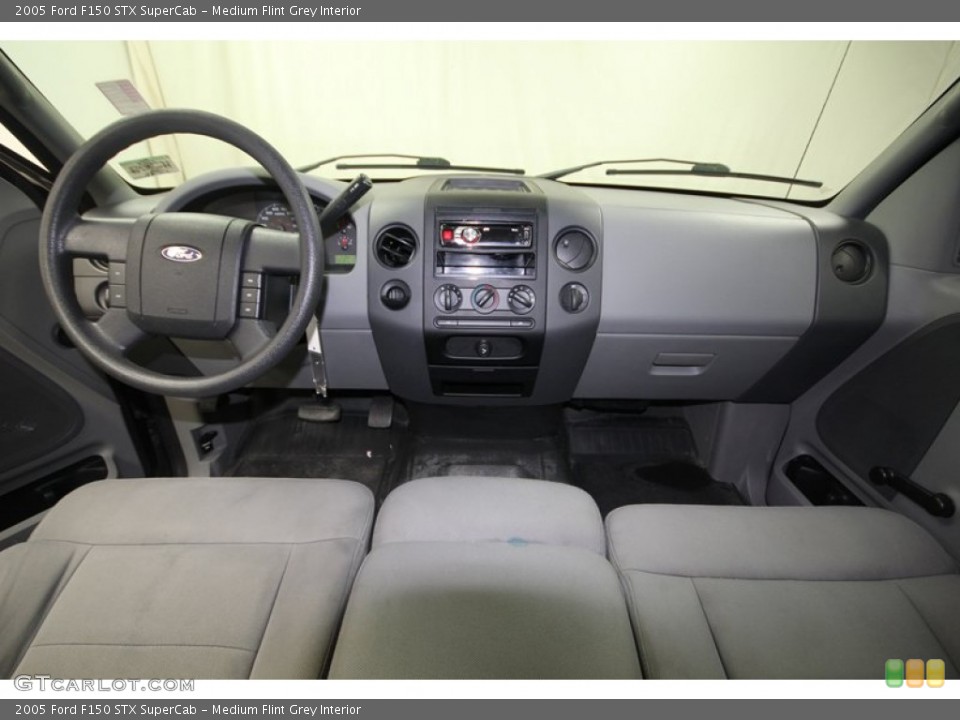 Medium Flint Grey Interior Dashboard for the 2005 Ford F150 STX SuperCab #76923815