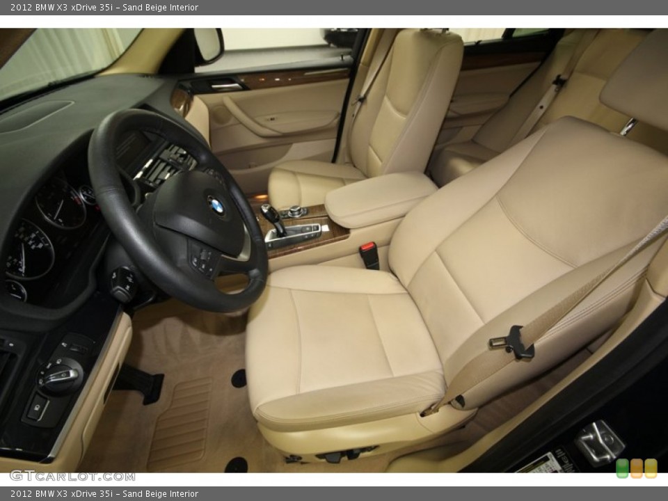 Sand Beige Interior Photo for the 2012 BMW X3 xDrive 35i #76924155