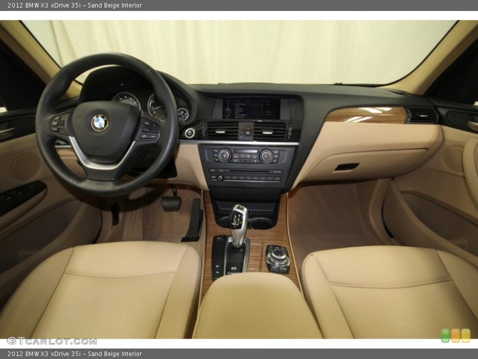 Sand Beige Interior Dashboard for the 2012 BMW X3 xDrive 35i #76924164 |  GTCarLot.com