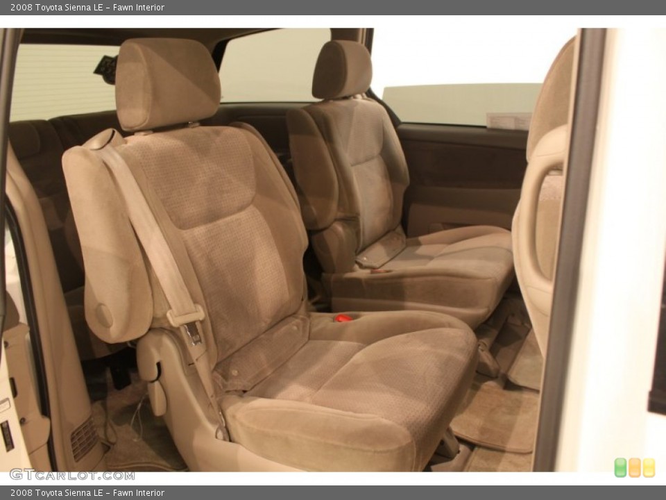 Fawn Interior Rear Seat for the 2008 Toyota Sienna LE #76924251