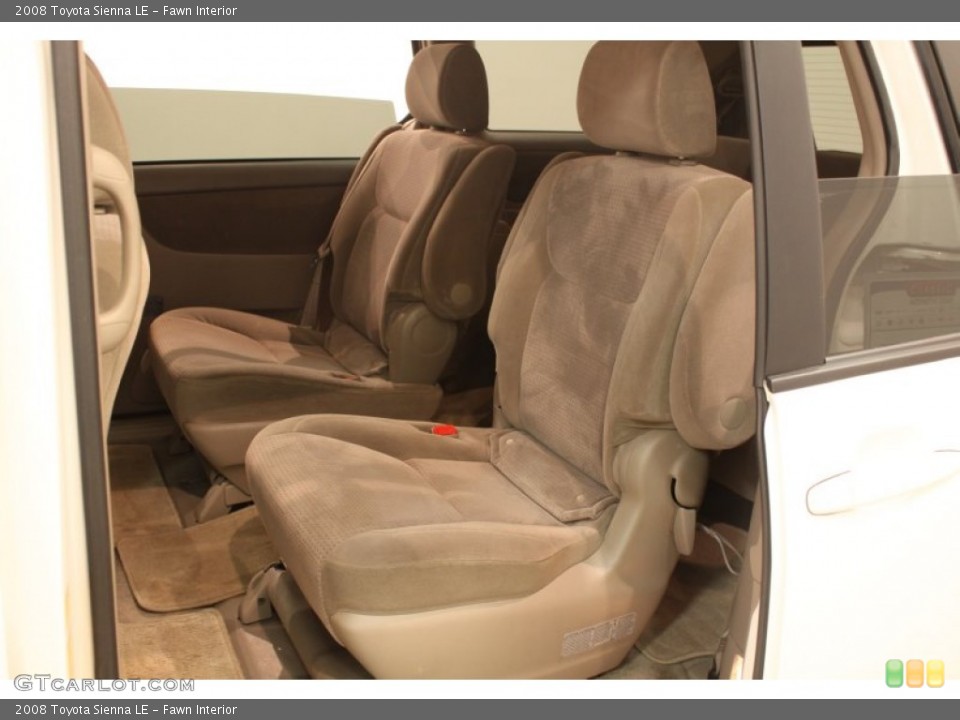 Fawn Interior Rear Seat for the 2008 Toyota Sienna LE #76924264