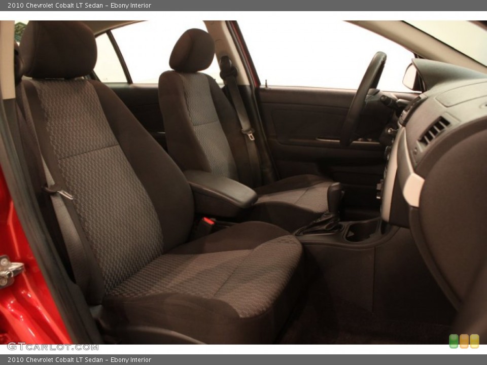 Ebony Interior Front Seat for the 2010 Chevrolet Cobalt LT Sedan #76924584