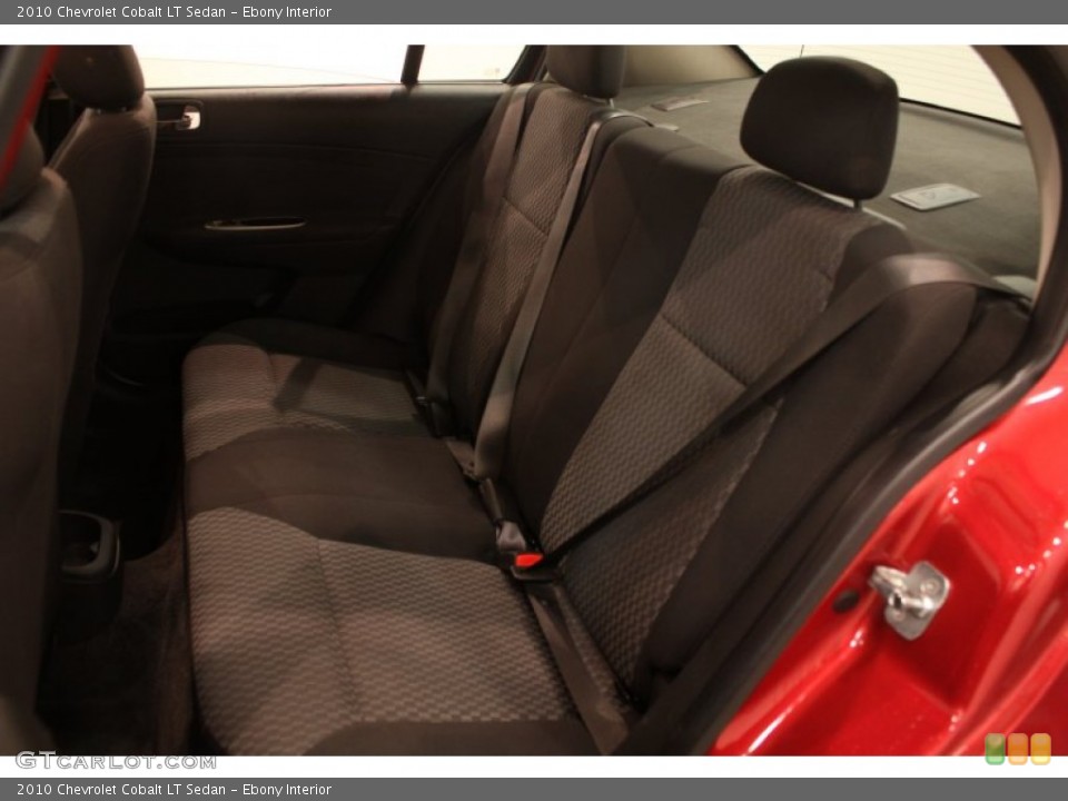Ebony Interior Rear Seat for the 2010 Chevrolet Cobalt LT Sedan #76924602
