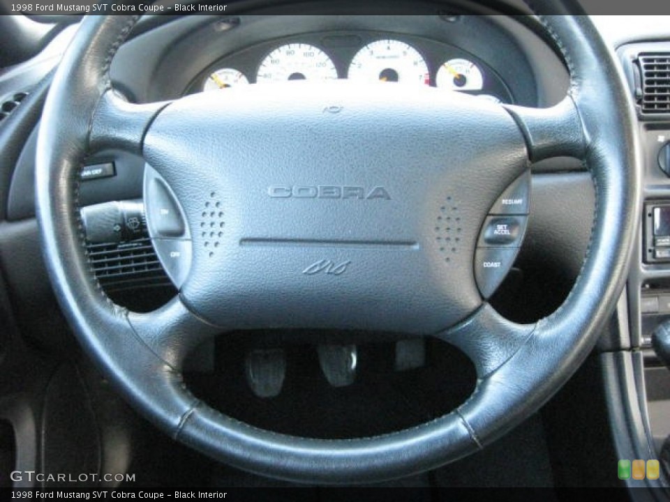 Black Interior Steering Wheel for the 1998 Ford Mustang SVT Cobra Coupe #76925054