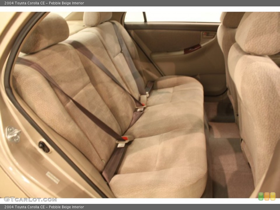 Pebble Beige Interior Rear Seat for the 2004 Toyota Corolla CE #76925335