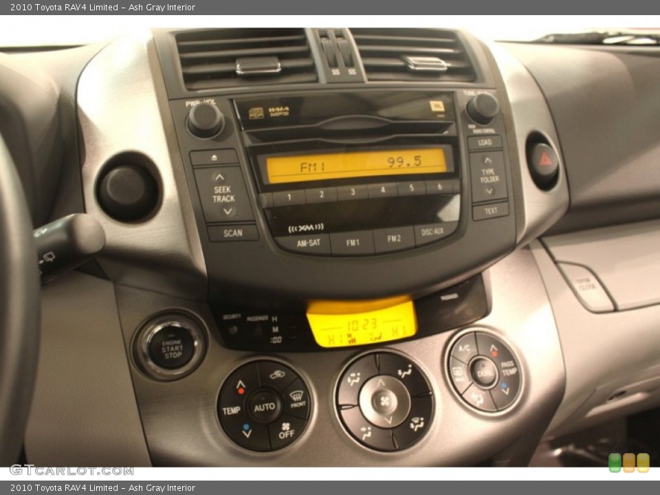 Ash Gray Interior Controls for the 2010 Toyota RAV4 Limited #76925913
