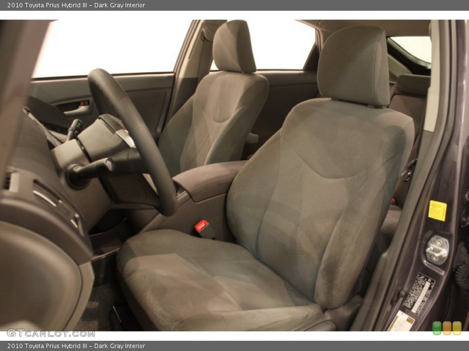 Dark Gray Interior Front Seat for the 2010 Toyota Prius Hybrid III #76926312