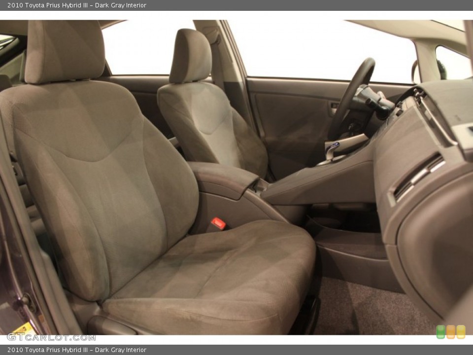 Dark Gray Interior Front Seat for the 2010 Toyota Prius Hybrid III #76926372