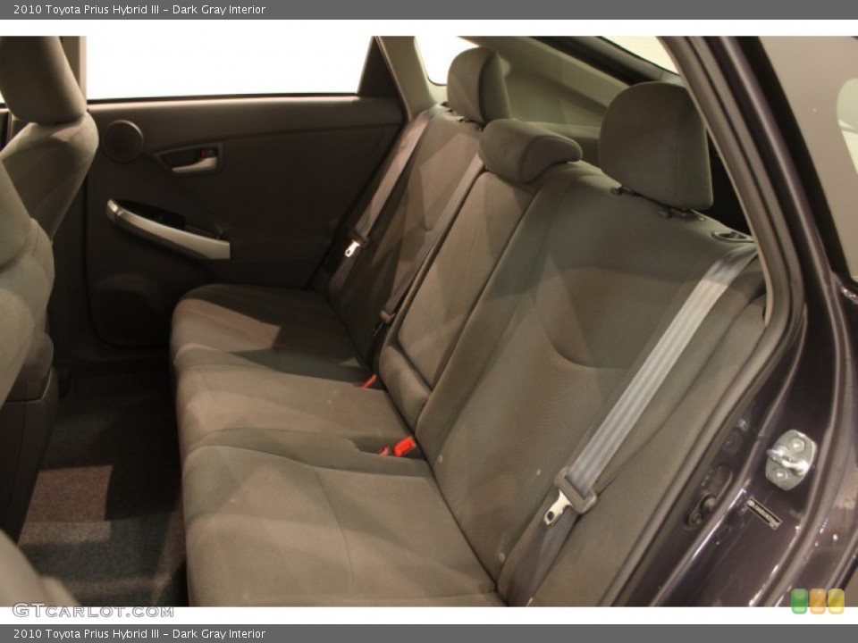 Dark Gray Interior Rear Seat for the 2010 Toyota Prius Hybrid III #76926392