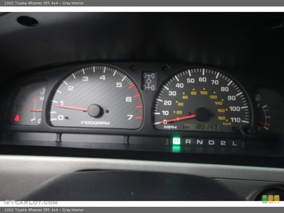 Gray Interior Gauges for the 2002 Toyota 4Runner SR5 4x4 #76926759