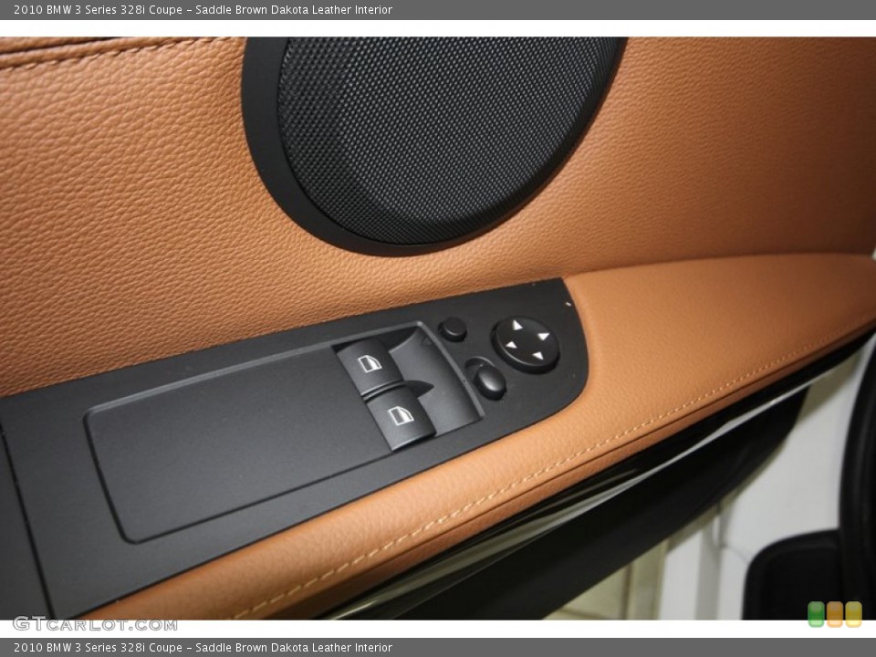 Saddle Brown Dakota Leather Interior Controls for the 2010 BMW 3 Series 328i Coupe #76926855