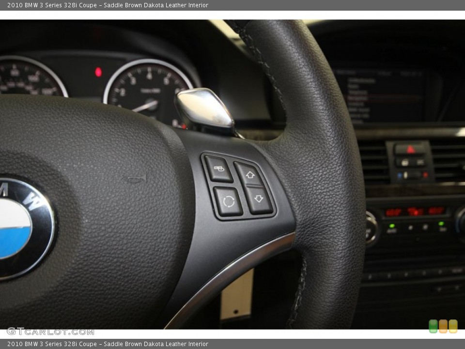 Saddle Brown Dakota Leather Interior Controls for the 2010 BMW 3 Series 328i Coupe #76926921