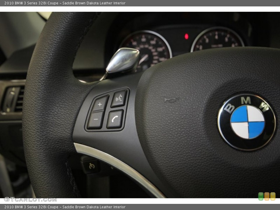 Saddle Brown Dakota Leather Interior Controls for the 2010 BMW 3 Series 328i Coupe #76926927