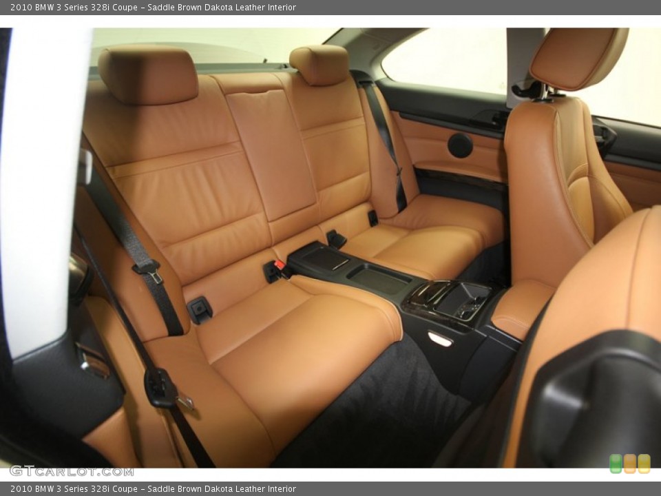 Saddle Brown Dakota Leather Interior Rear Seat for the 2010 BMW 3 Series 328i Coupe #76926957