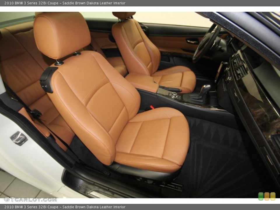 Saddle Brown Dakota Leather Interior Front Seat for the 2010 BMW 3 Series 328i Coupe #76926981