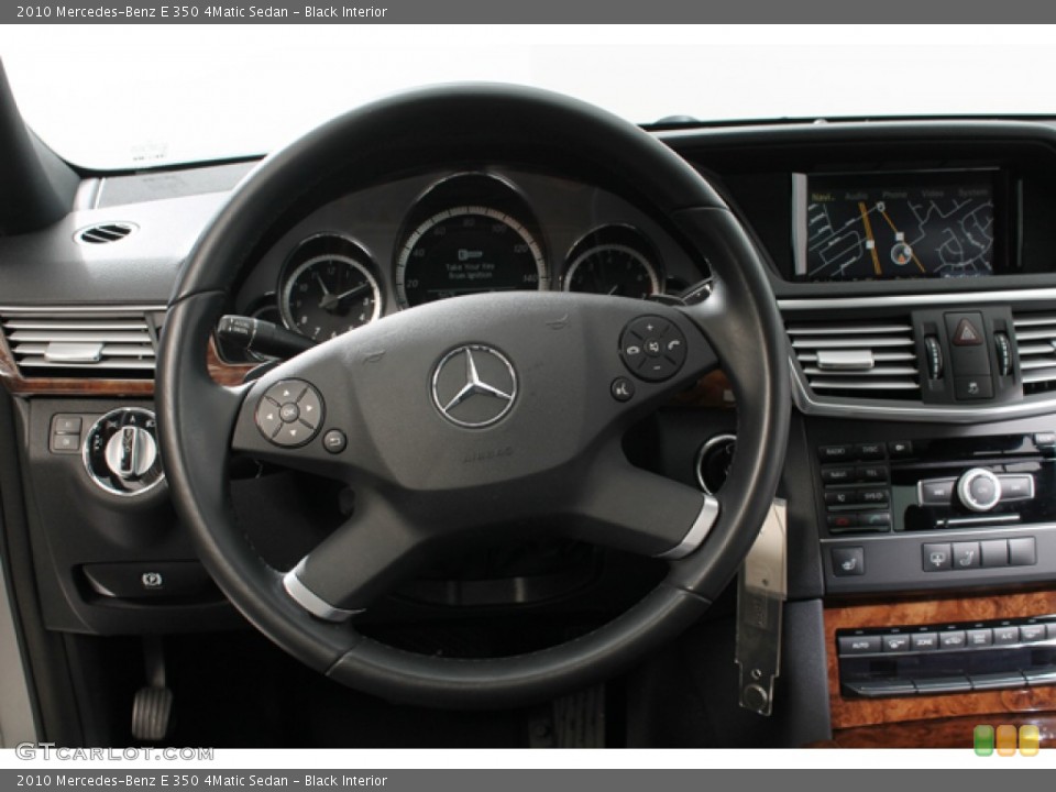 Black Interior Steering Wheel for the 2010 Mercedes-Benz E 350 4Matic Sedan #76929684