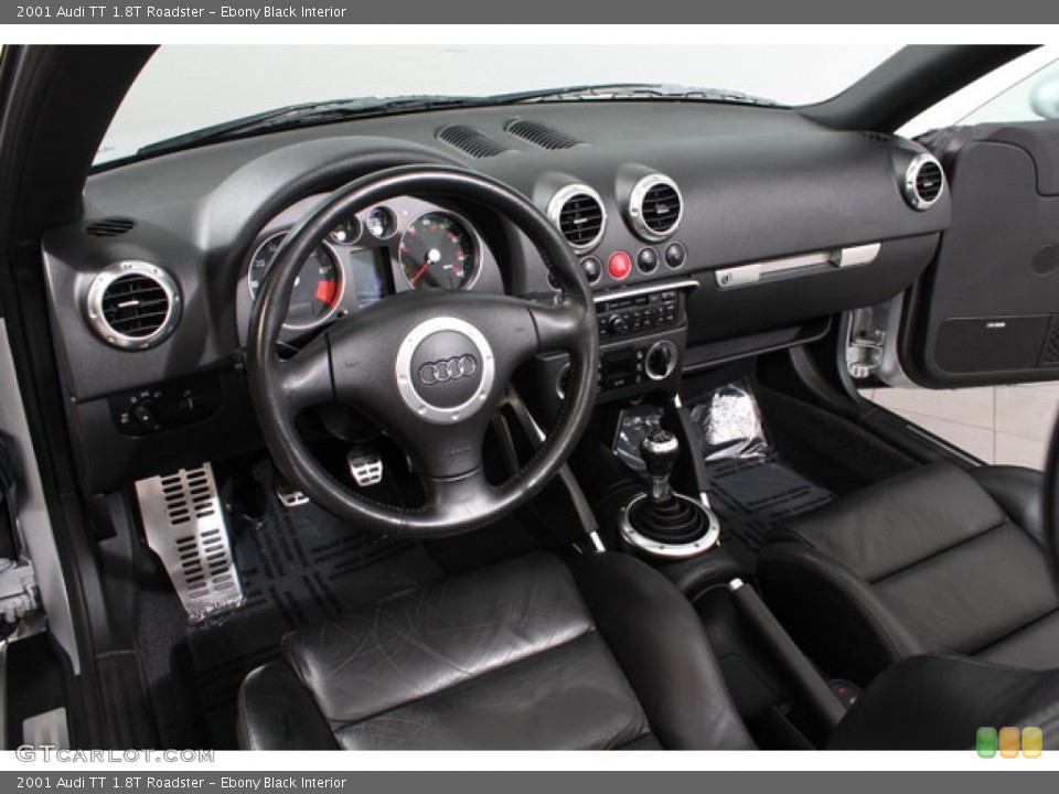 Ebony Black Interior Prime Interior for the 2001 Audi TT 1.8T Roadster #76930471