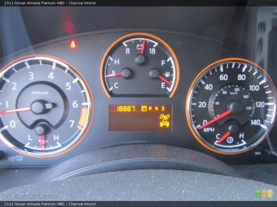Charcoal Interior Gauges for the 2011 Nissan Armada Platinum 4WD #76931098