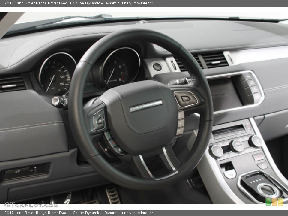 Dynamic Lunar/Ivory Interior Steering Wheel for the 2012 Land Rover Range Rover Evoque Coupe Dynamic #76933144