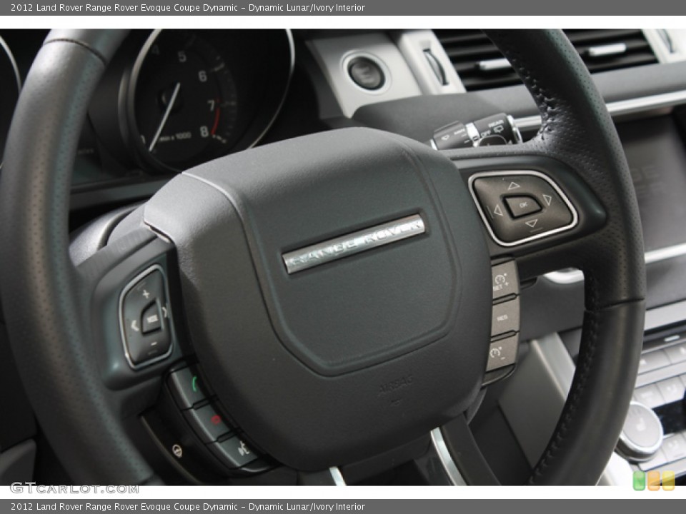 Dynamic Lunar/Ivory Interior Steering Wheel for the 2012 Land Rover Range Rover Evoque Coupe Dynamic #76933168