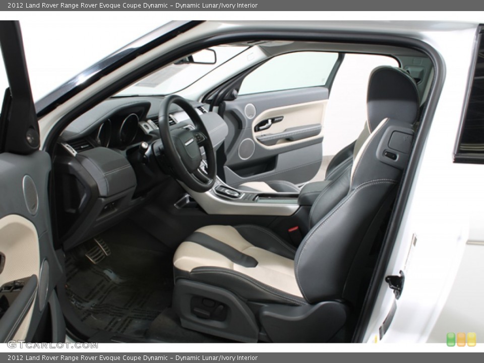 Dynamic Lunar/Ivory Interior Photo for the 2012 Land Rover Range Rover Evoque Coupe Dynamic #76933461
