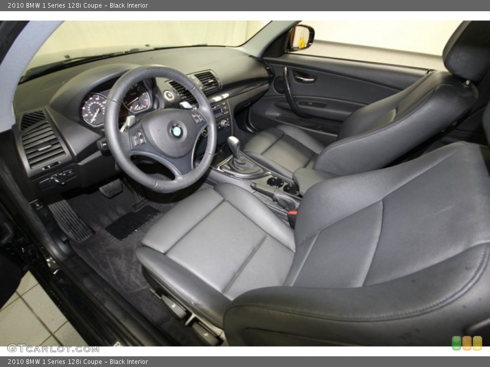 Black Interior Prime Interior for the 2010 BMW 1 Series 128i Coupe #76933976