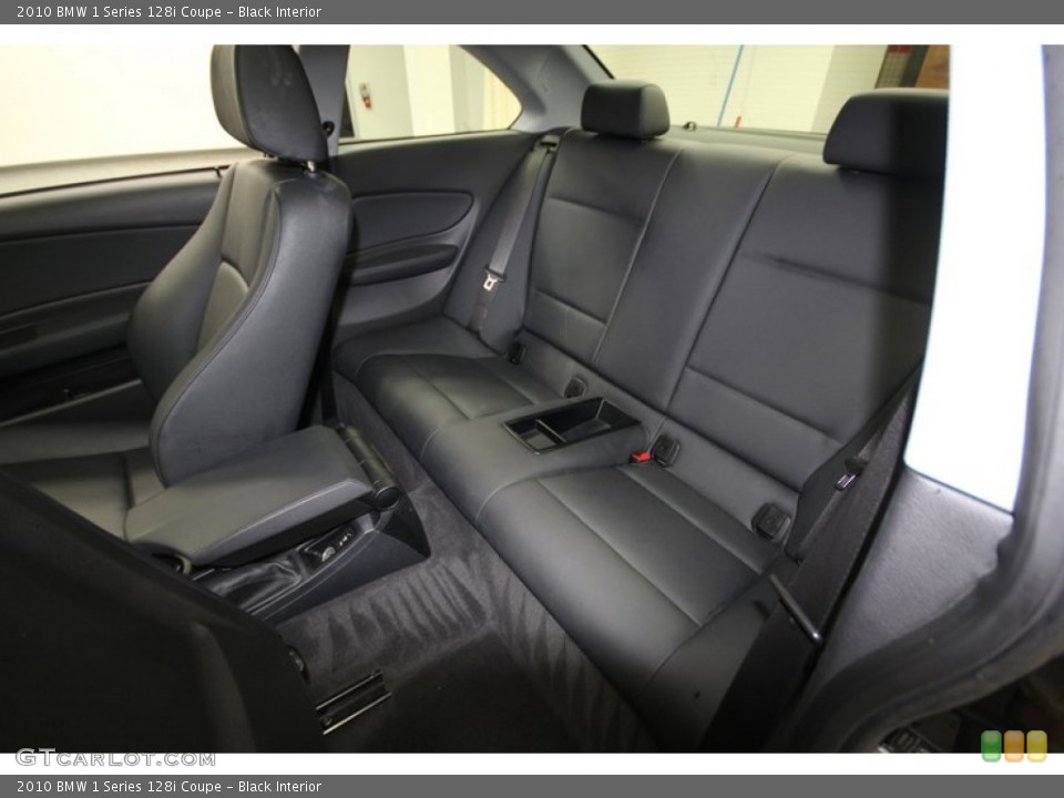 Black Interior Rear Seat for the 2010 BMW 1 Series 128i Coupe #76934003