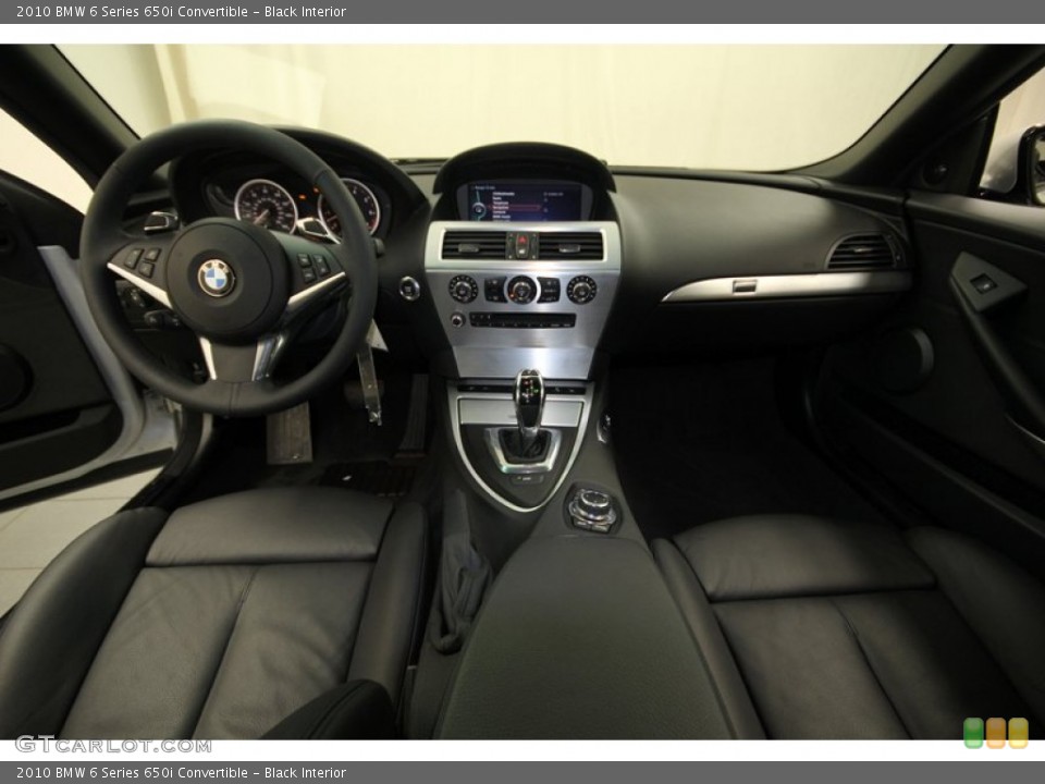 Black Interior Dashboard for the 2010 BMW 6 Series 650i Convertible #76934575