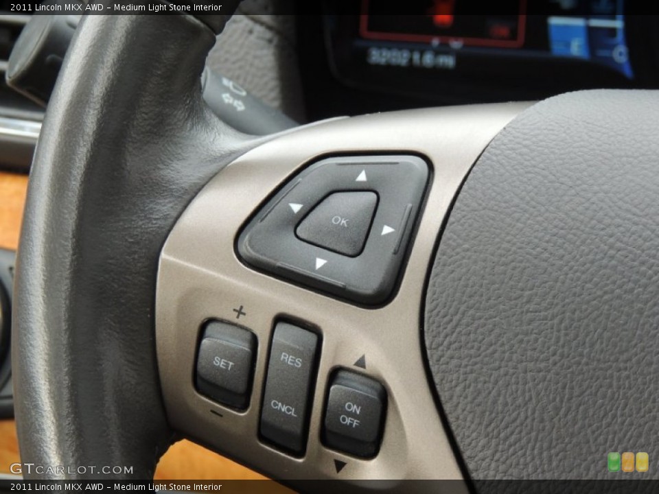 Medium Light Stone Interior Controls for the 2011 Lincoln MKX AWD #76934930