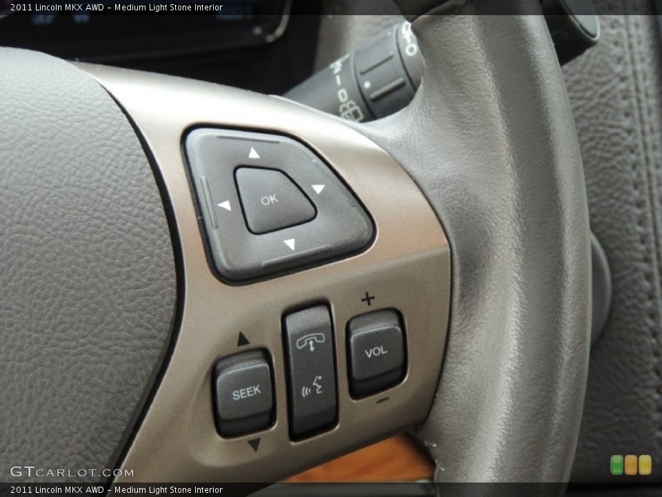 Medium Light Stone Interior Controls for the 2011 Lincoln MKX AWD #76934941