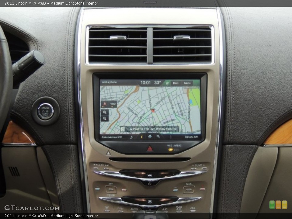 Medium Light Stone Interior Navigation for the 2011 Lincoln MKX AWD #76934957