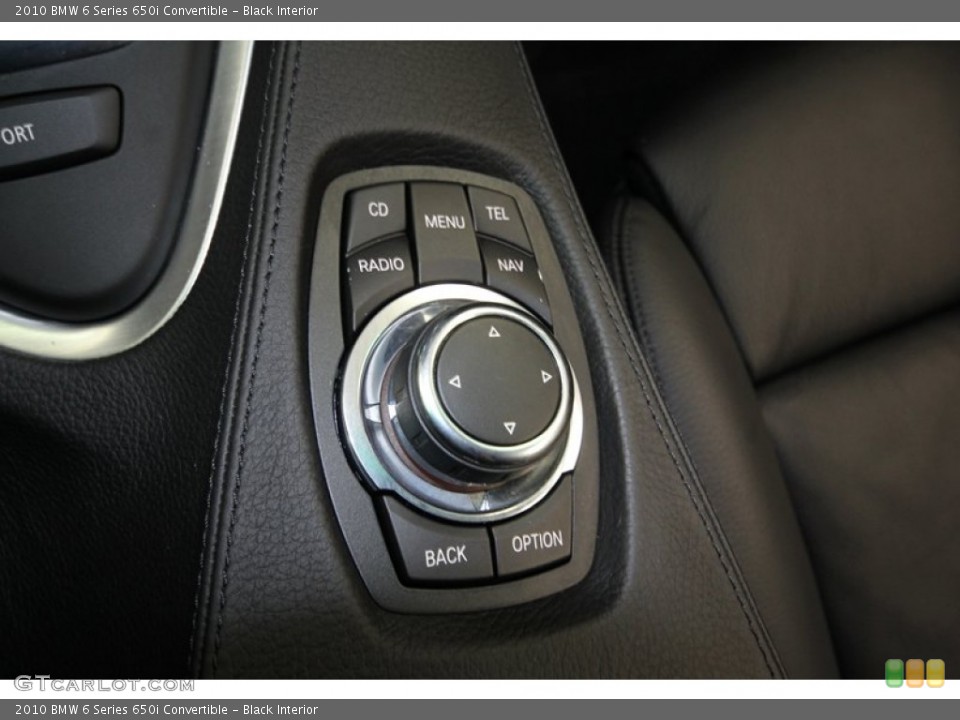 Black Interior Controls for the 2010 BMW 6 Series 650i Convertible #76935127