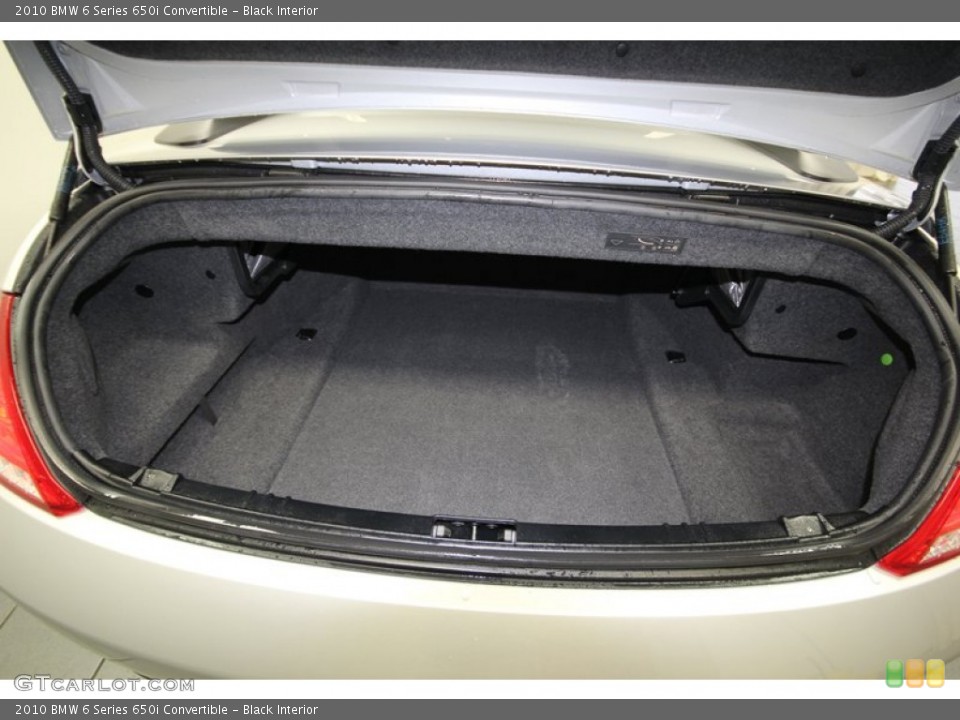 Black Interior Trunk for the 2010 BMW 6 Series 650i Convertible #76935217