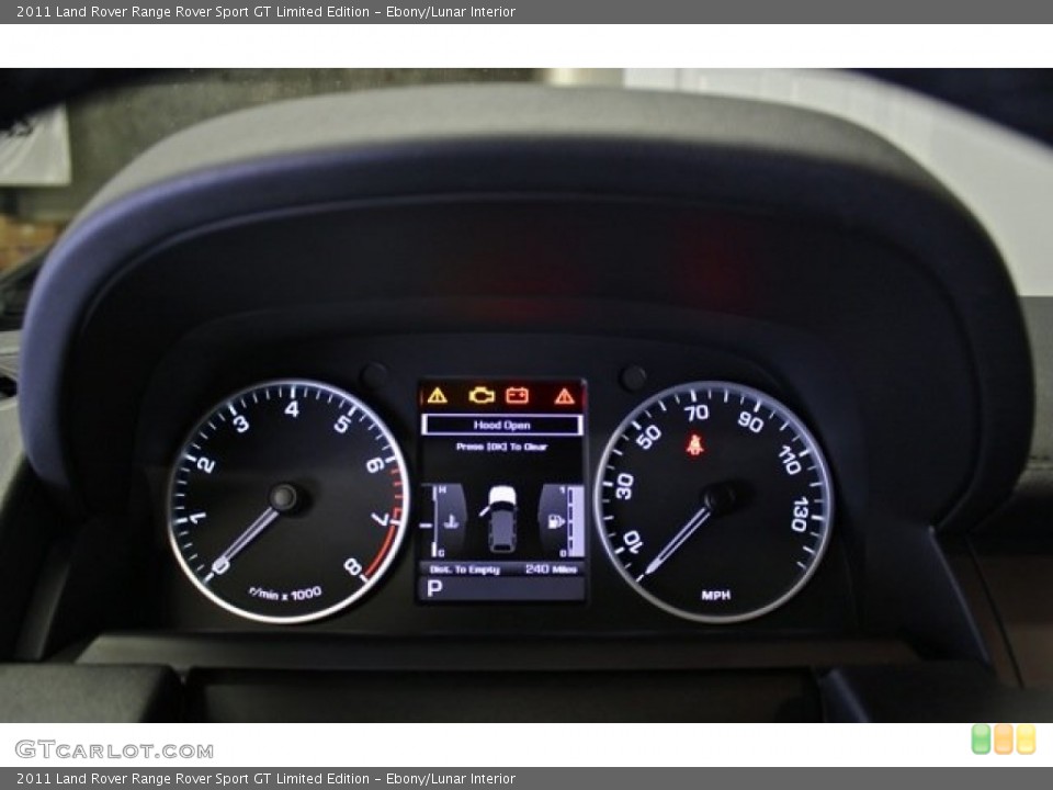 Ebony/Lunar Interior Gauges for the 2011 Land Rover Range Rover Sport GT Limited Edition #76935901