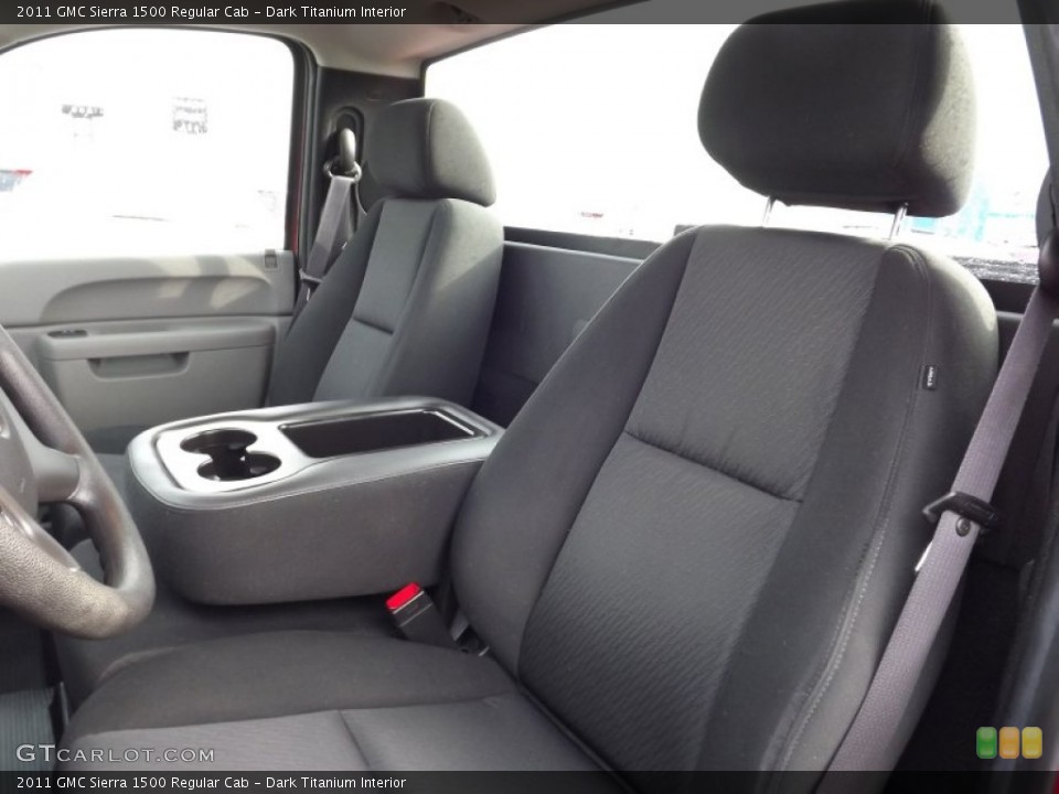 Dark Titanium Interior Front Seat for the 2011 GMC Sierra 1500 Regular Cab #76937361