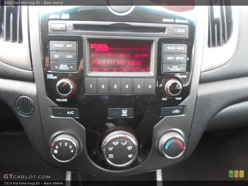 Black Interior Controls for the 2010 Kia Forte Koup EX #76937371