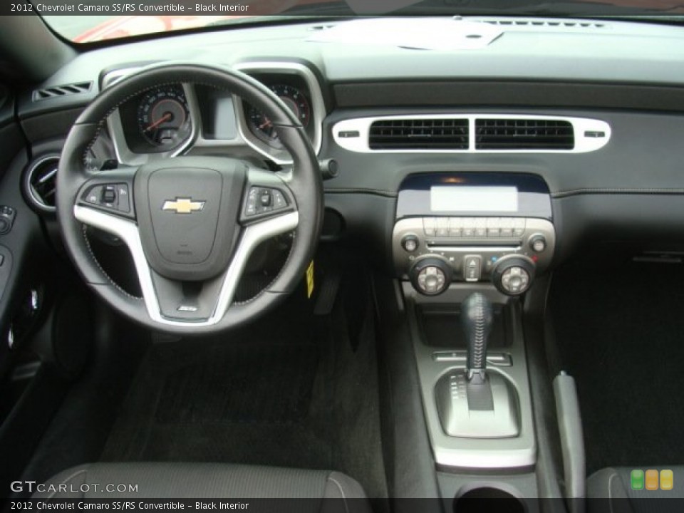 Black Interior Dashboard for the 2012 Chevrolet Camaro SS/RS Convertible #76938373