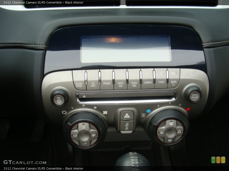 Black Interior Controls for the 2012 Chevrolet Camaro SS/RS Convertible #76938415