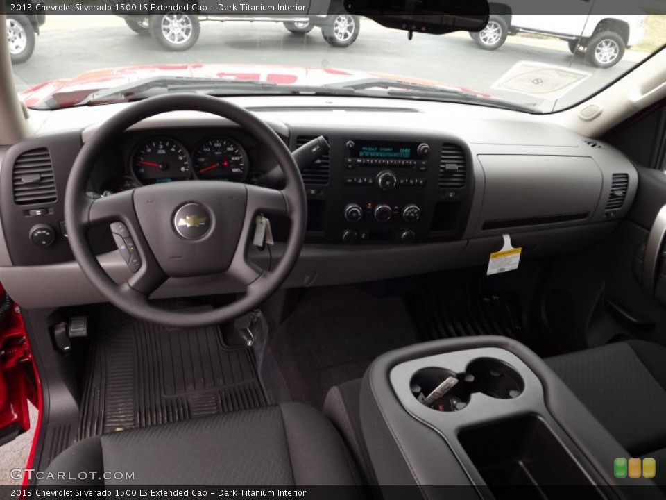 Dark Titanium Interior Prime Interior for the 2013 Chevrolet Silverado 1500 LS Extended Cab #76939891